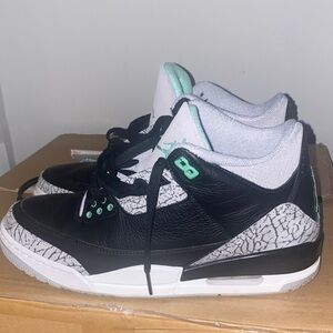 Jordan Black and Mint Athletic Shoes